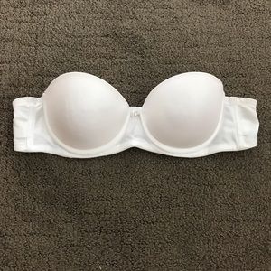 Jasmin white strapless bra 30-32 A